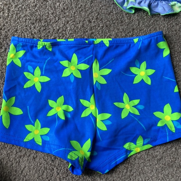 Jenni by Jennifer Moore girls neon blue and green bikini NWT - Picture 8 of 9